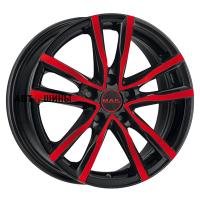 MAK Milano 7*17 5*114.3 ET40 76 Black Red Face