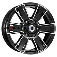 КиК Севенна (КС726) 7*17 6*139.7 ET38 67.1 Алмаз черный