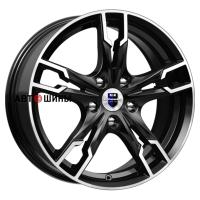 КиК Солар (КС875) 7*17 4*100 ET45 60.1 Алмаз черный SK