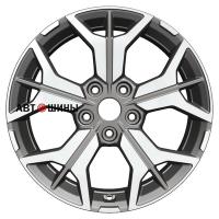 Khomen Wheels KHW1715 (Changan/Geely/Lexus/Toyota) 7*17 5*114.3 ET45 60.1 F-Silver