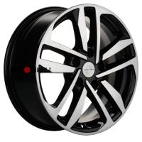 Khomen Wheels KHW1612 (Qashqai/Tiida) 6.5*16 5*114.3 ET40 66.1 Black-FP