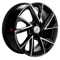 Khomen Wheels KHW1714 (Jac/Москвич 3) 7*17 5*108 ET40 54.1 Black-FP