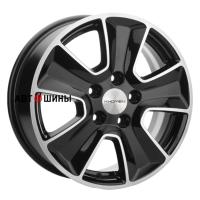 Khomen Wheels KHW1601 (Geely Atlas Pro) 6.5*16 5*114.3 ET45 54.1 Black-FP