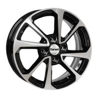 CARWEL ЕССЕЙ 105 Solaris II AB 6*15 4*100 ET46 54.1 Черный глянцевый с полированной лицевой частью