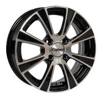CARWEL ЙОТА 113 AB 5.5*14 4*100 ET42 67.1 Черный глянцевый с полированной лицевой частью