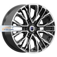 КиК Кортес (КС1102) 8.5*19 6*139.7 ET25 106.1 Алмаз черный