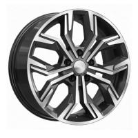 SKAD АМИАТА АЛМАЗ 7*17 5*108 ET45 60.1 Черный глянцевый с полированной лицевой частью