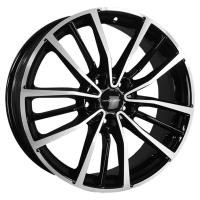 Khomen Wheels KHW1812 (Geely Coolray) 7*18 5*114.3 ET53 54.1 Black-FP