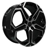 Khomen Wheels KHW1909 (Haval Dargo) 7.5*19 5*114.3 ET40 66.6 Black-FP