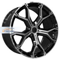 PDW 5445 10.5*20 5*112 ET40 66.6 Gloss Black Machine Face