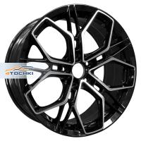 INCH FA8534 8*18 5*112 ET40 66.6 Gloss Black Machined Face