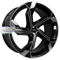 Hengder 5108 9*20 5*112 ET37 66.45 Clear powder gloss black machined face